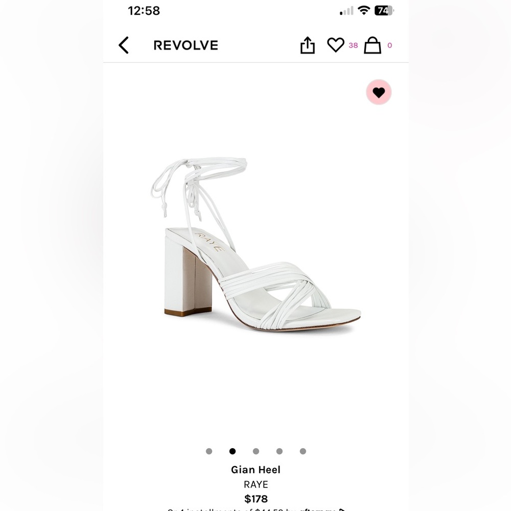 Revolve Raye Gian Heels - NWOT